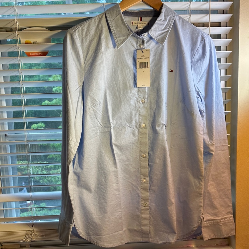 Tommy Hilfiger Light Blue Men's Oxford Button‑Down Shirt
